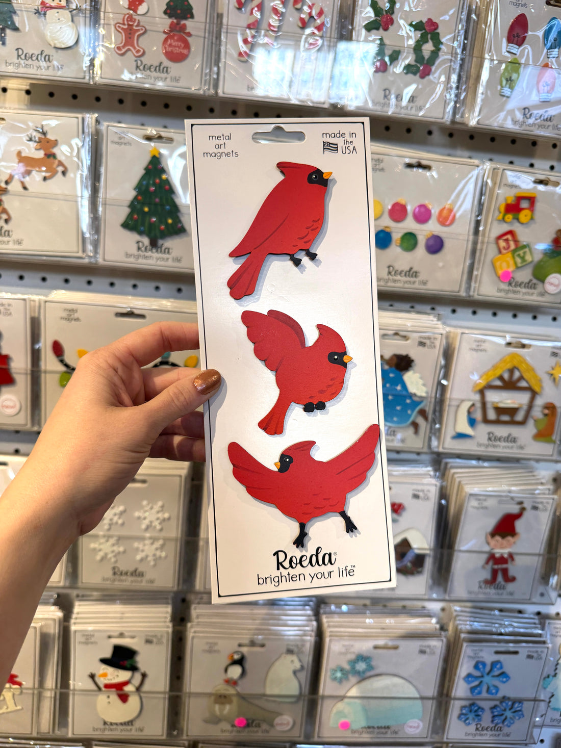 Cardinal Mini Art Pop Magnets S/3