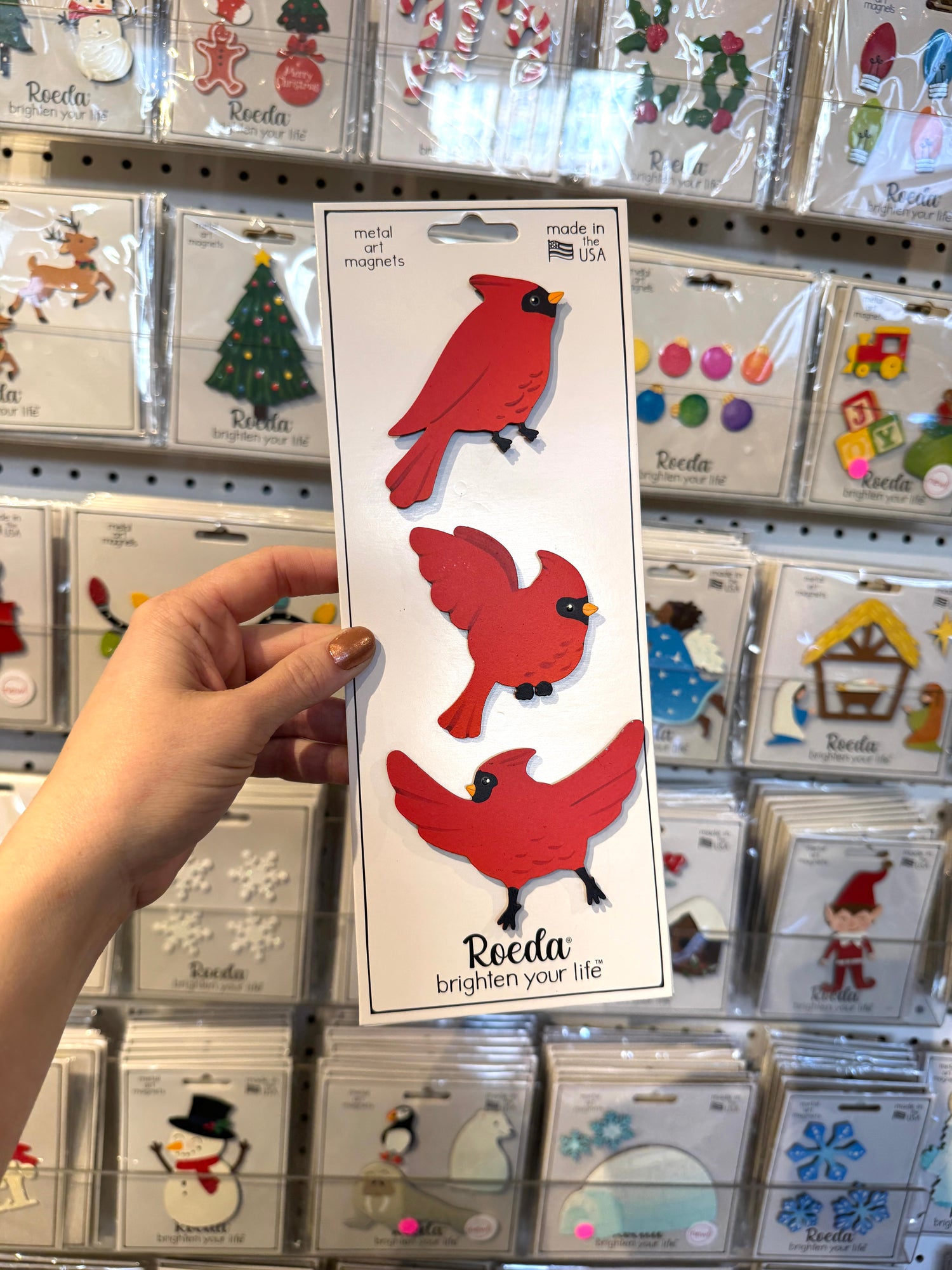 Cardinal Mini Art Pop Magnets S/3