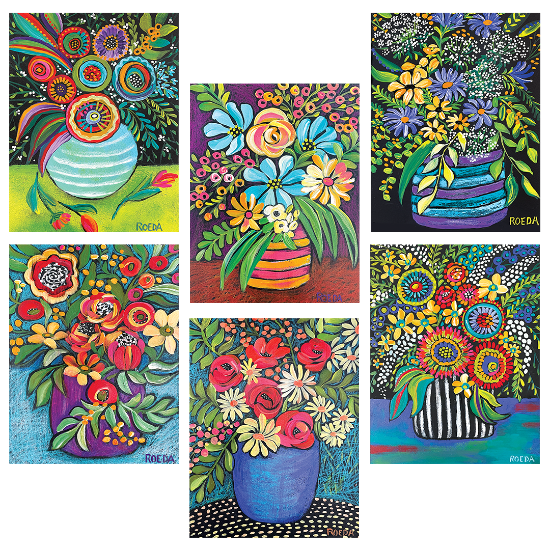 Grußkarte von Carol – 6er-Set