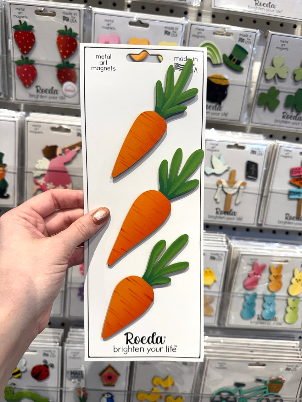 Large Carrot Magnets S/3