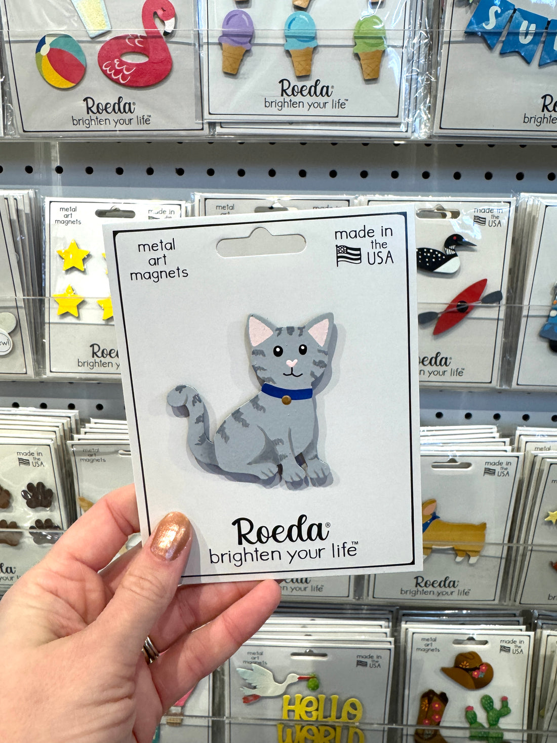 Cat w/ Collar Magnet