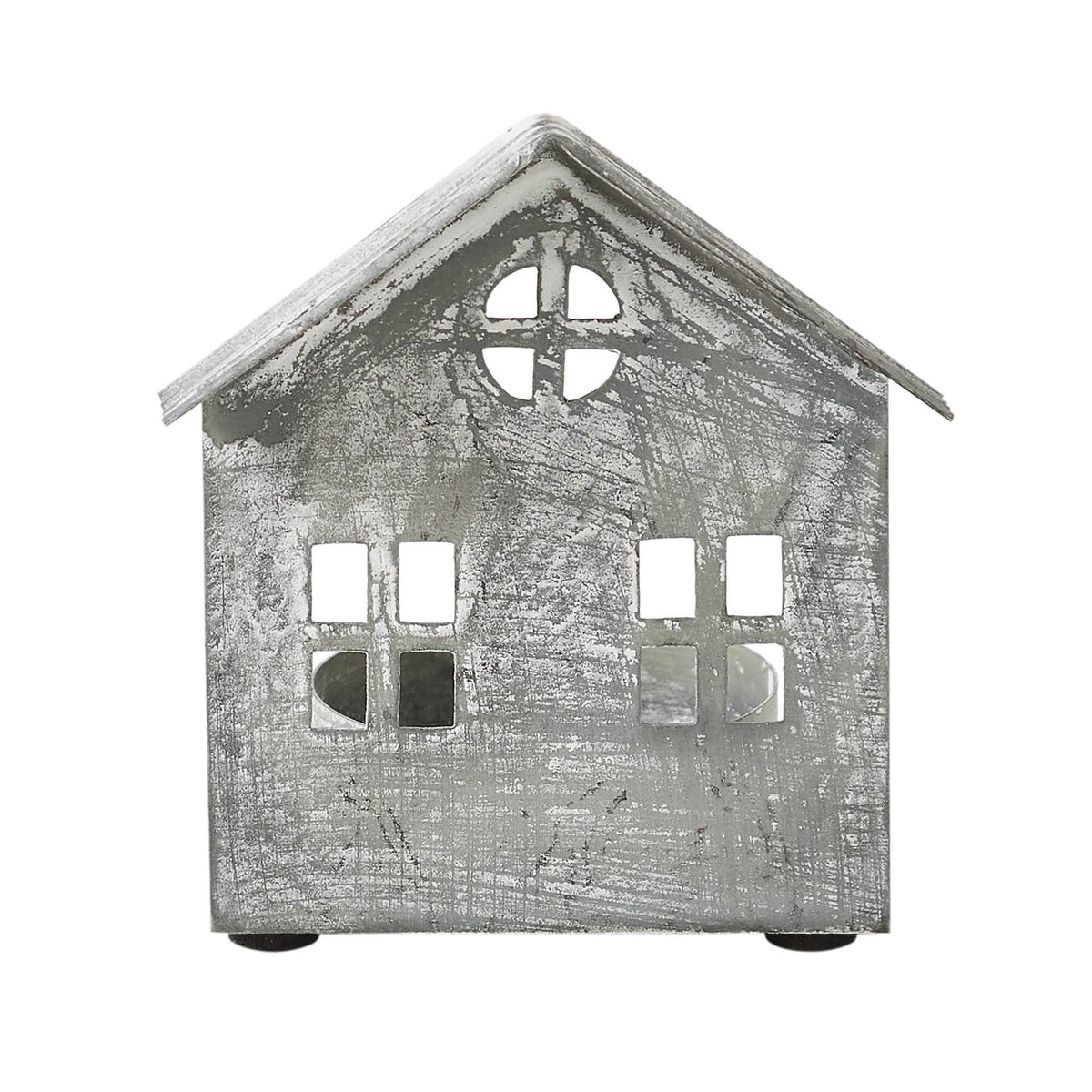 Metal Village House A Tealight Holder (3.25")