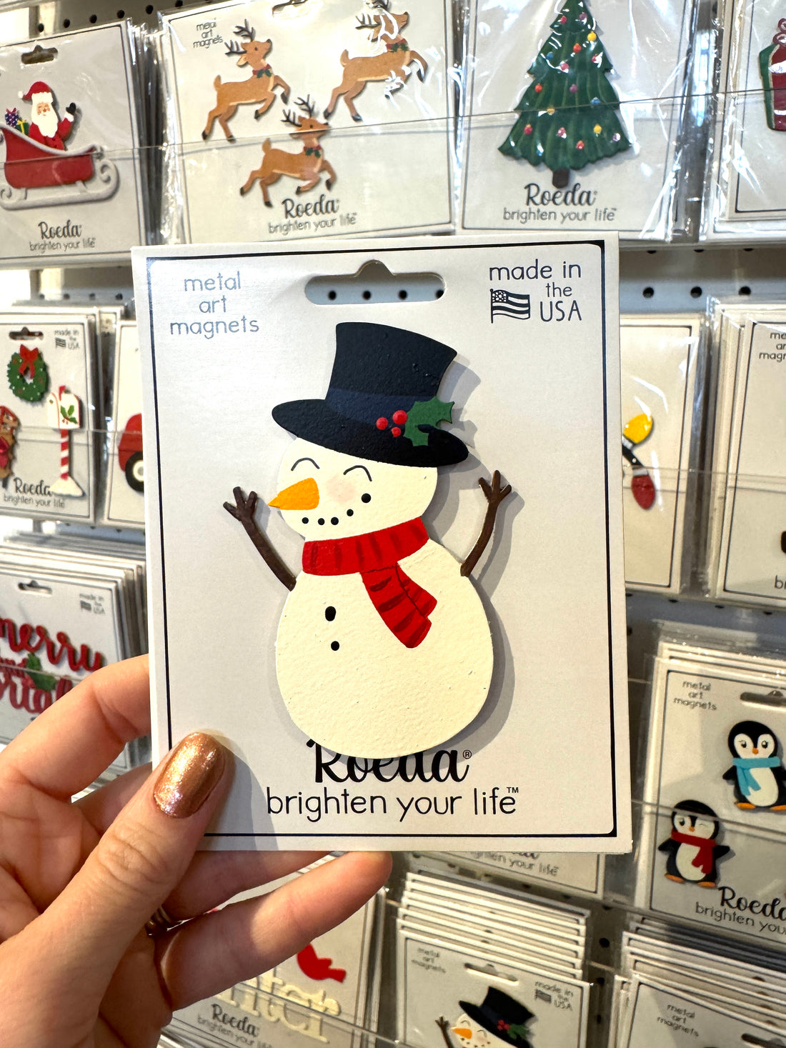 Cheery Snowman Magnet