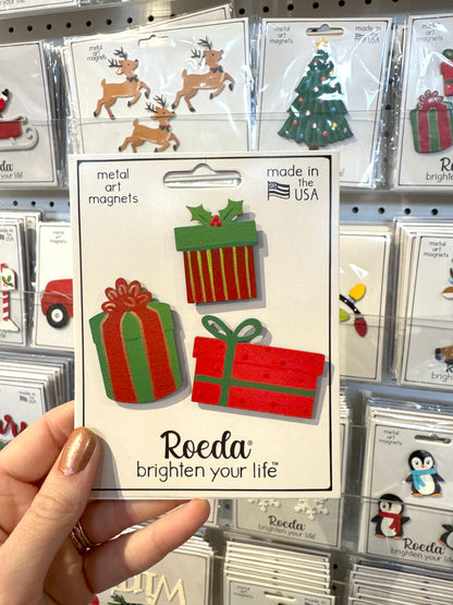 Holiday Present Magnets S/3