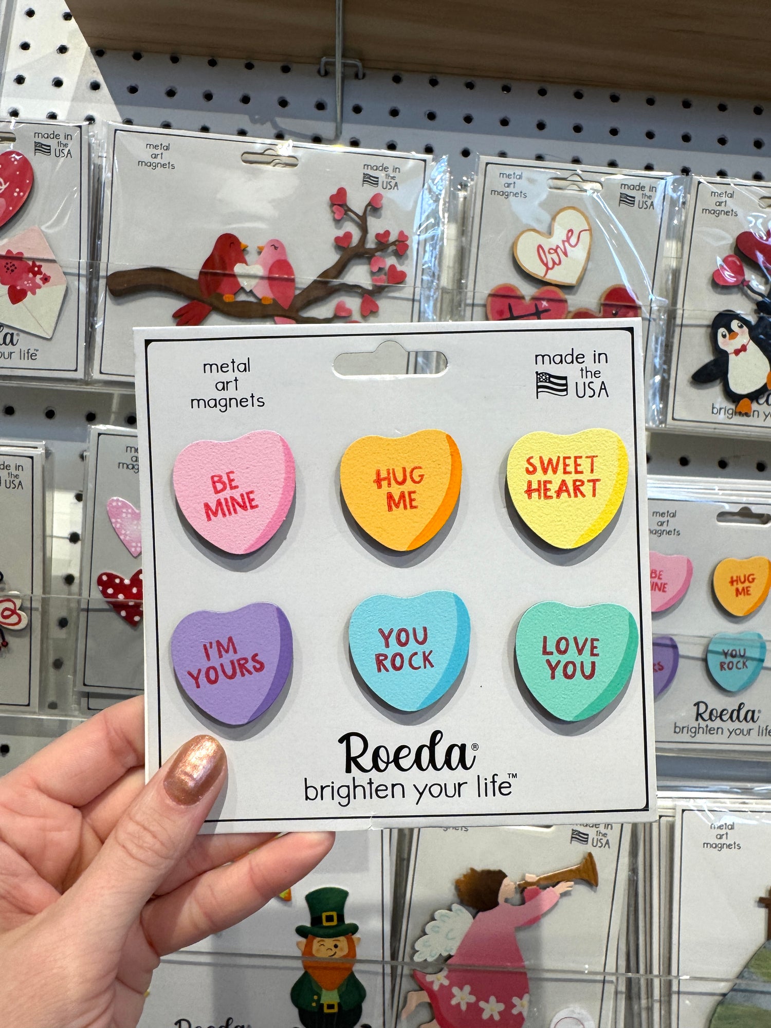 Conversation Heart Magnets S/6