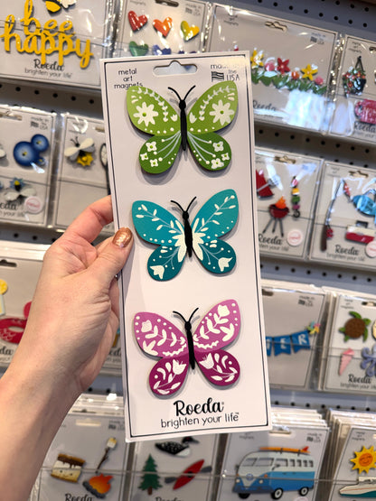 Folk Butterfly Mini Art Pop S/3 - Cool