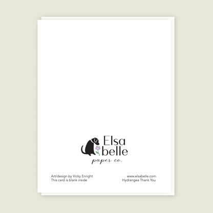 Hydrangea Thank You Card