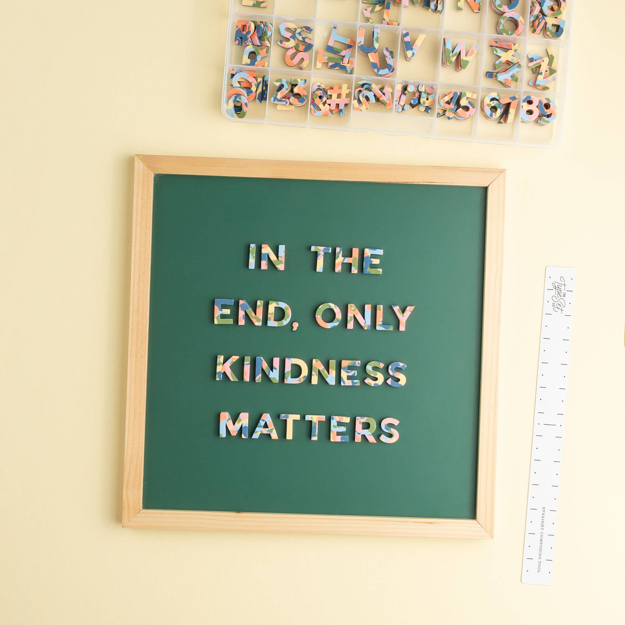 The Type Set Co.® Soft Magnetic Letters Sans Serif Confetti Mod