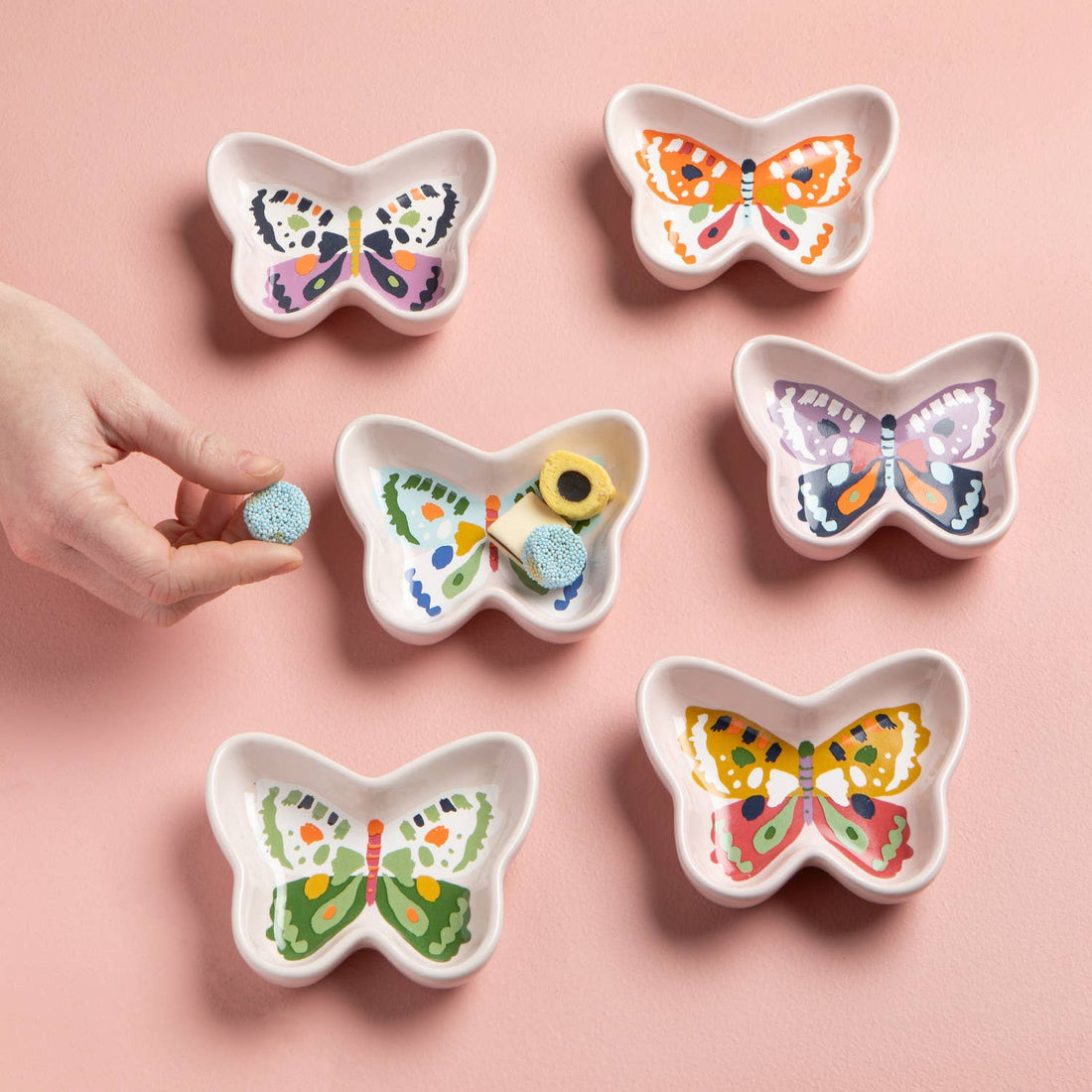 Flutter By Butterfly Shaped Pinch Bowl