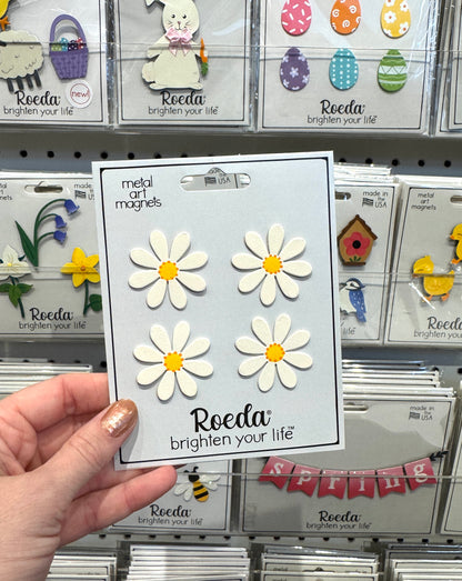 Daisy Magnete S/4 Weiß