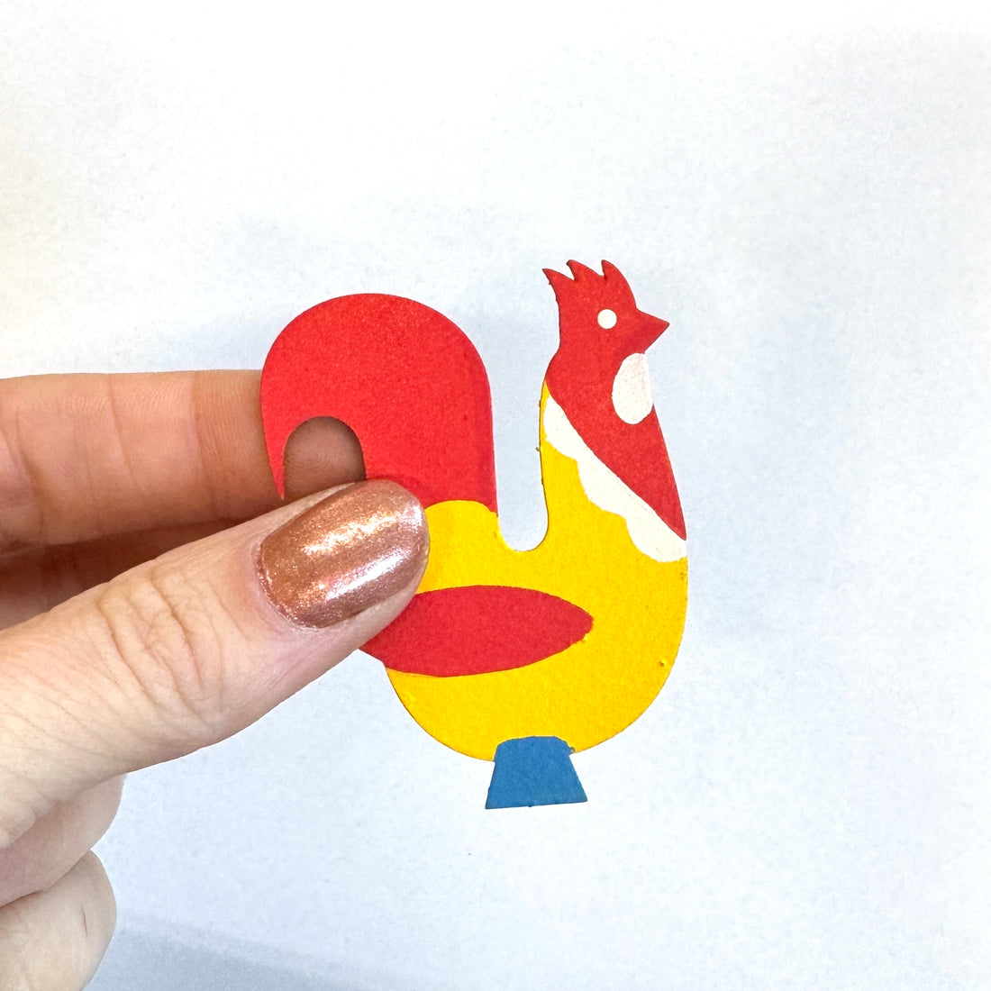 Dala Rooster Magnet, Single