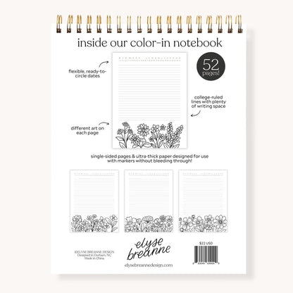 Color-in Notebook