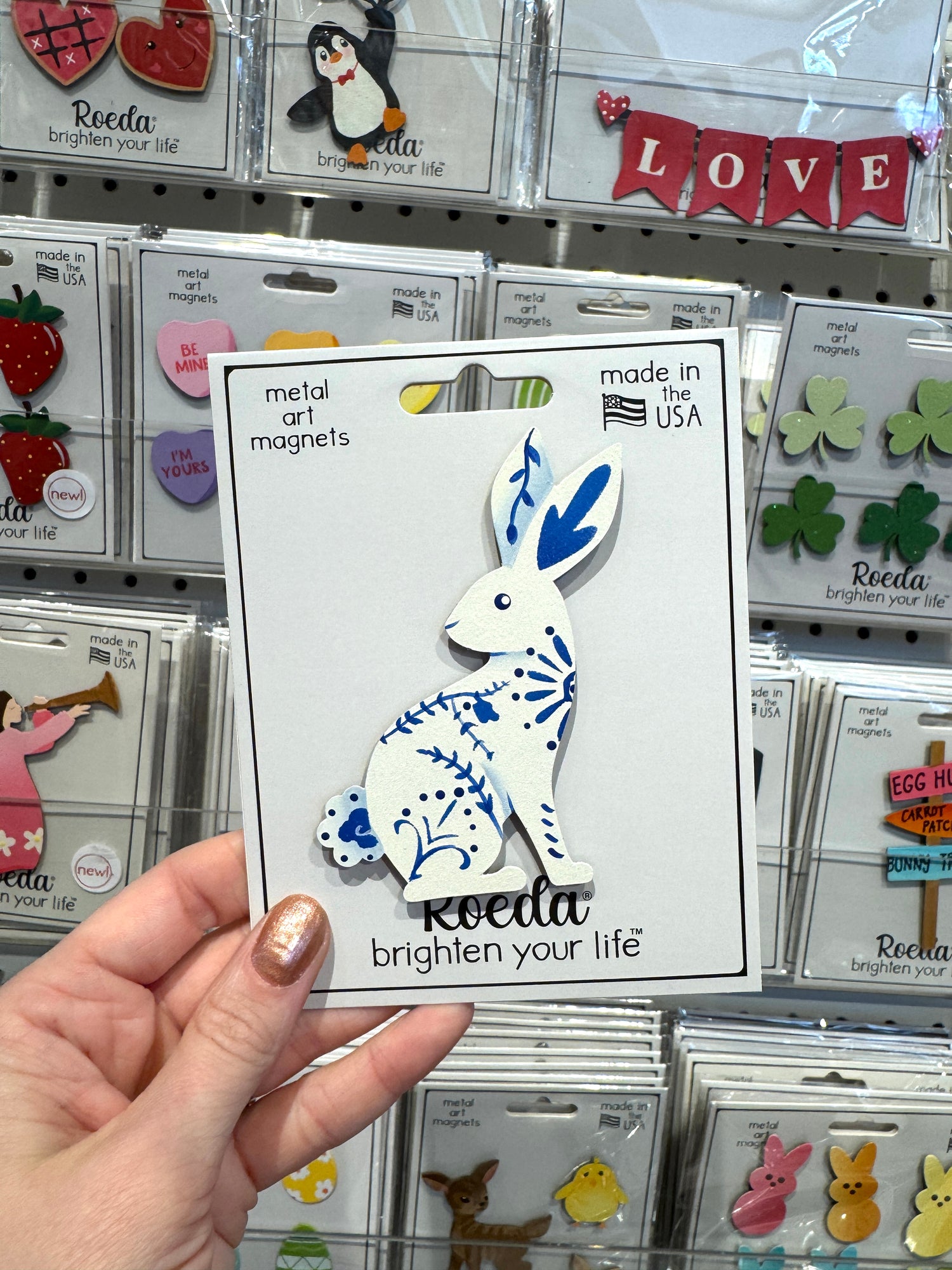 Delft Rabbit Magnet