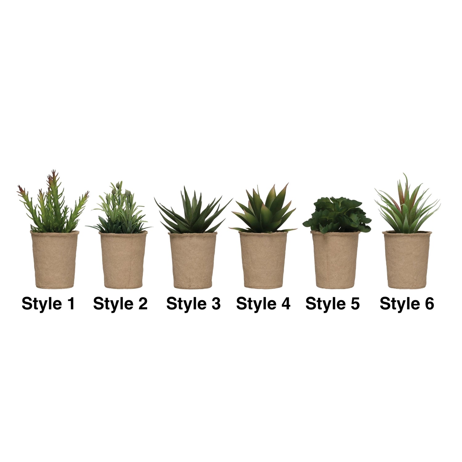 faux potted succulent Faux Succulent in Paper Pot – Roeda