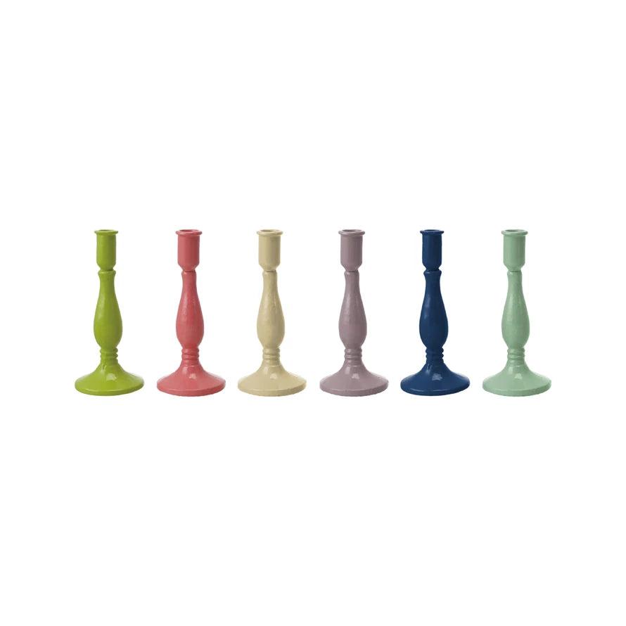 Cast Iron Taper Holder, 6 Colors (Holds 1/2" Taper)