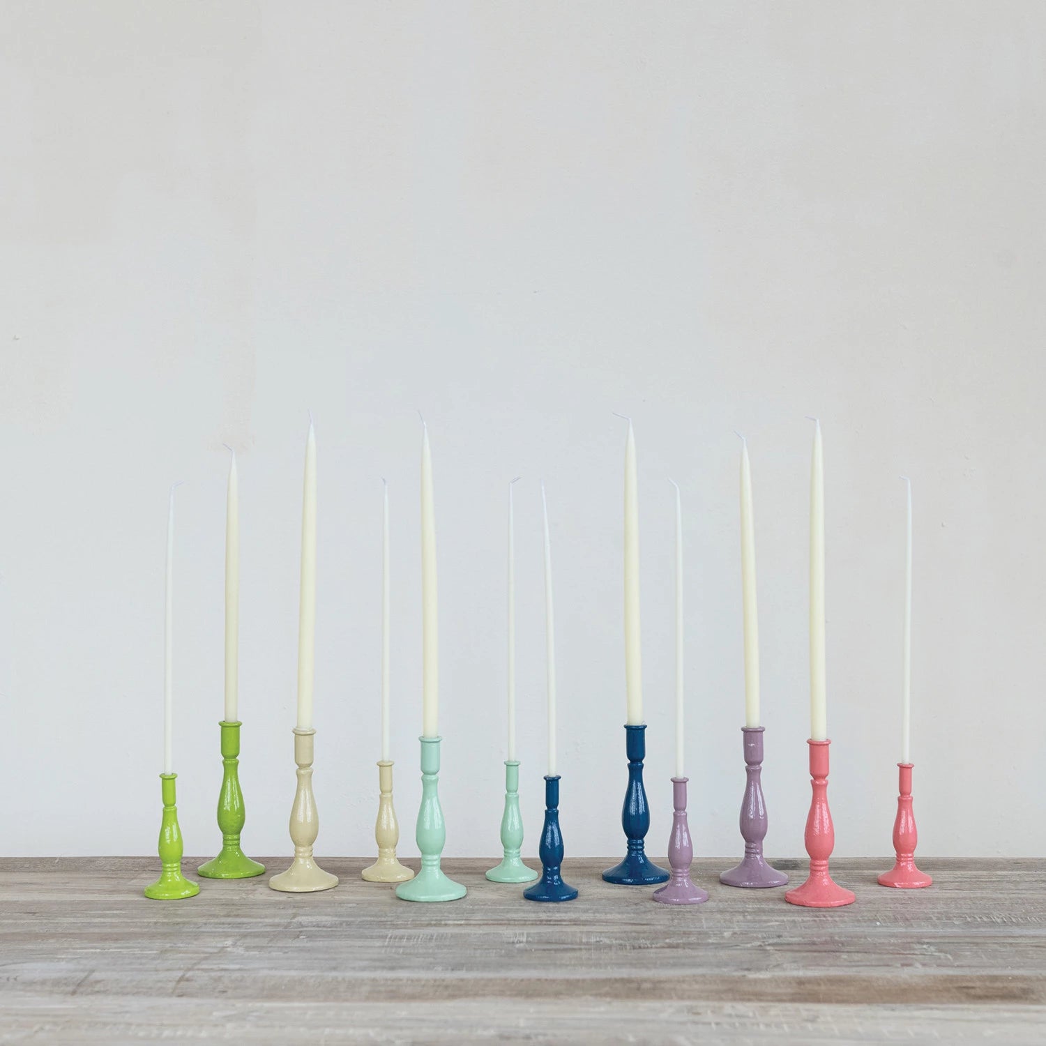 Cast Iron Taper Holder, 6 Colors (Holds 1/2" Taper)