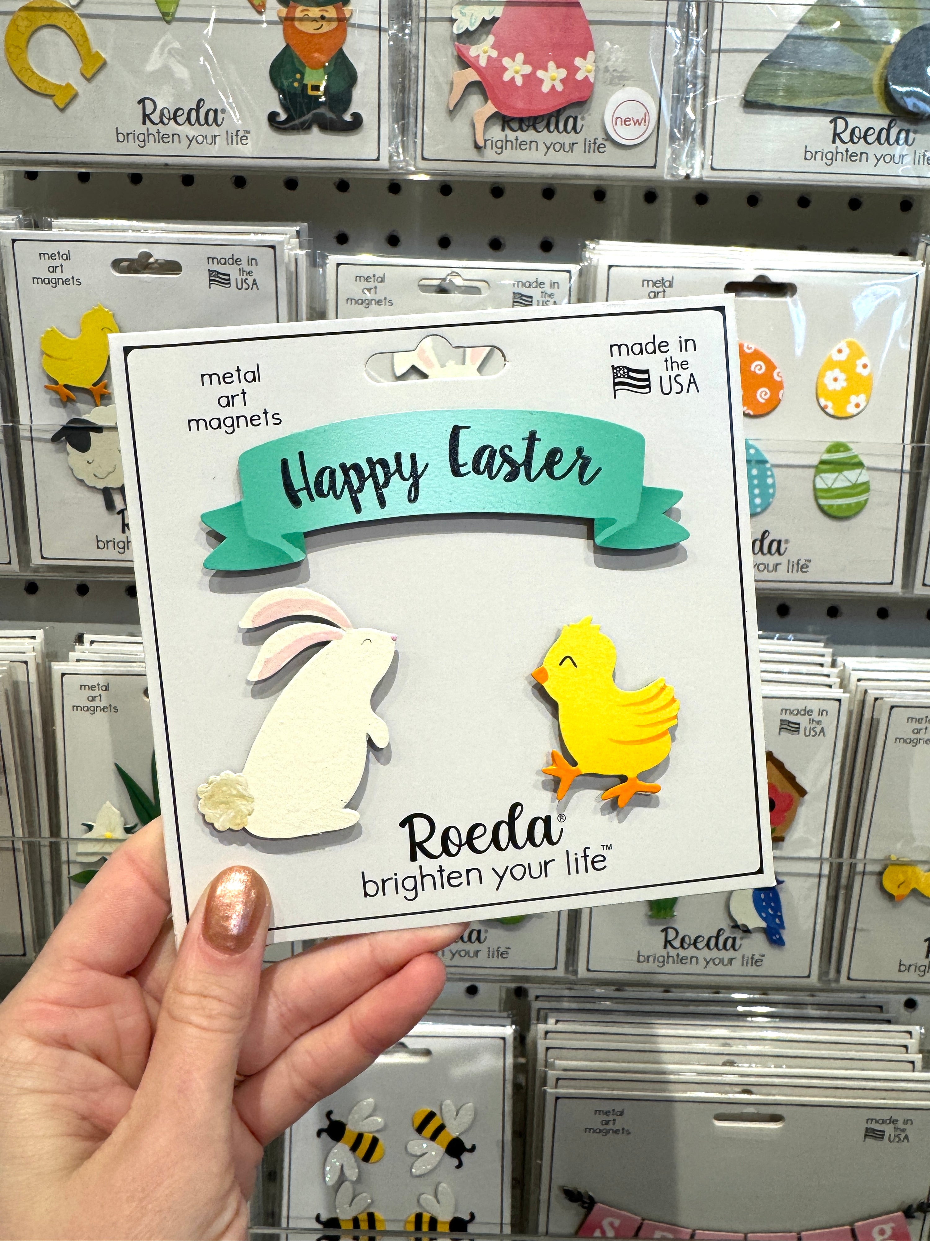 Happy Easter Banner Magnets S/3
