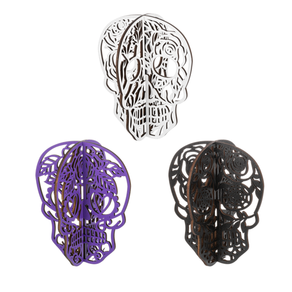 Laser Cut Skull 8&quot;h (3 colors)