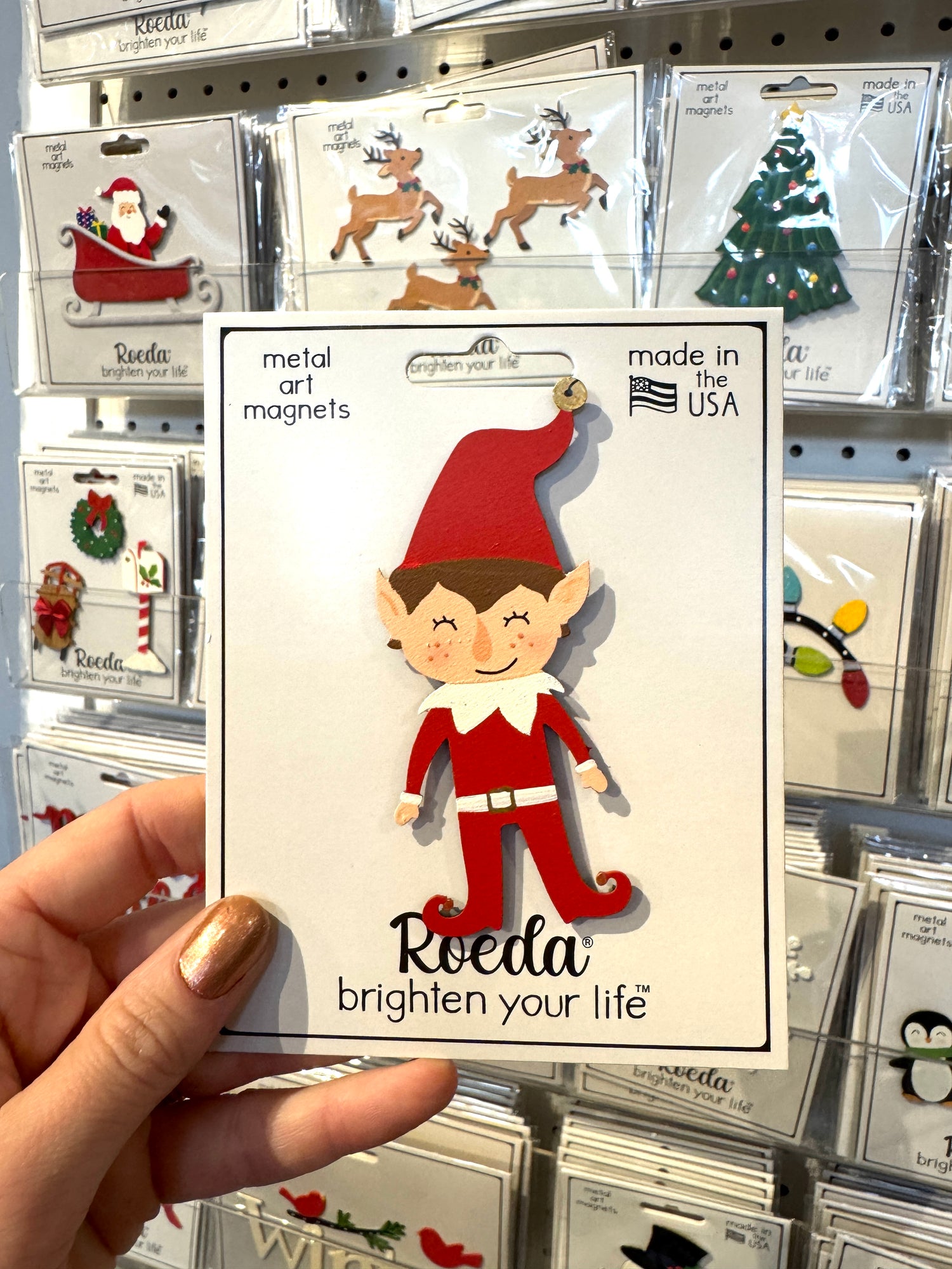 Weihnachtselfen-Magnet