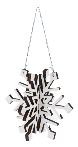 Laser Cut Snowflake Ornament (6 styles)