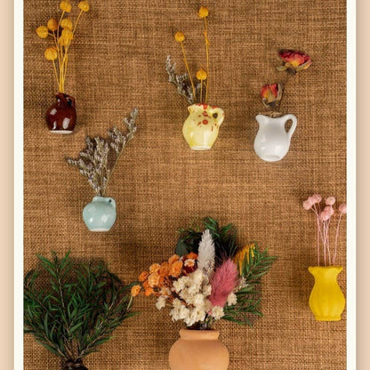 Miniature Flower Pot Vase Magnets