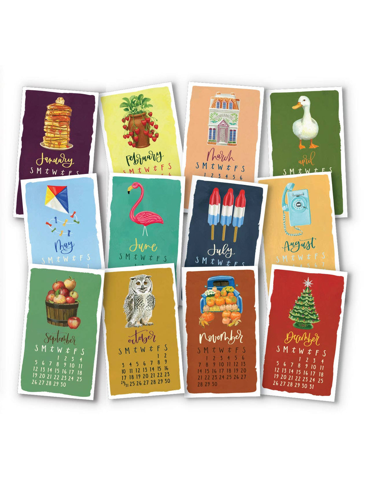 I Remember When 2027 Mini Desk Calendar + Wooden Block