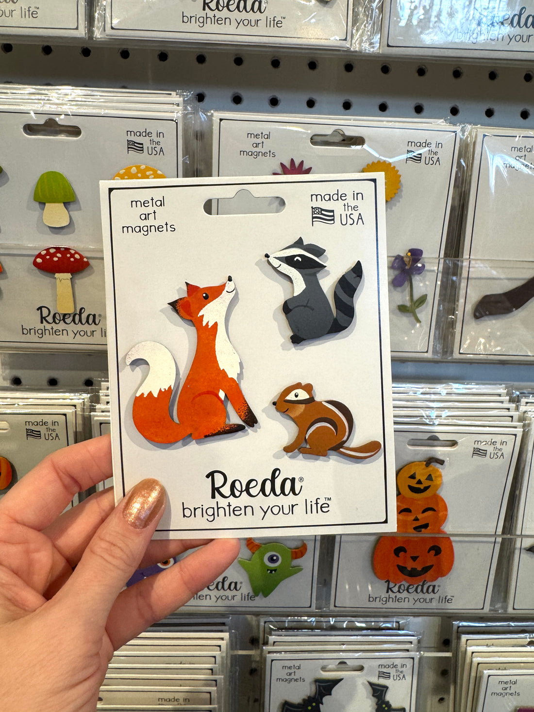 Fall Animal Magnets S/3