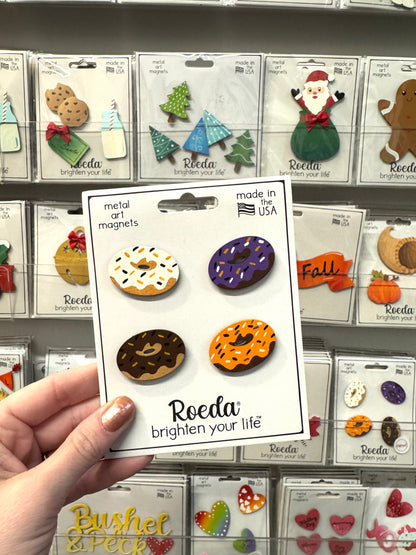 Fall Donut Magnets S/4