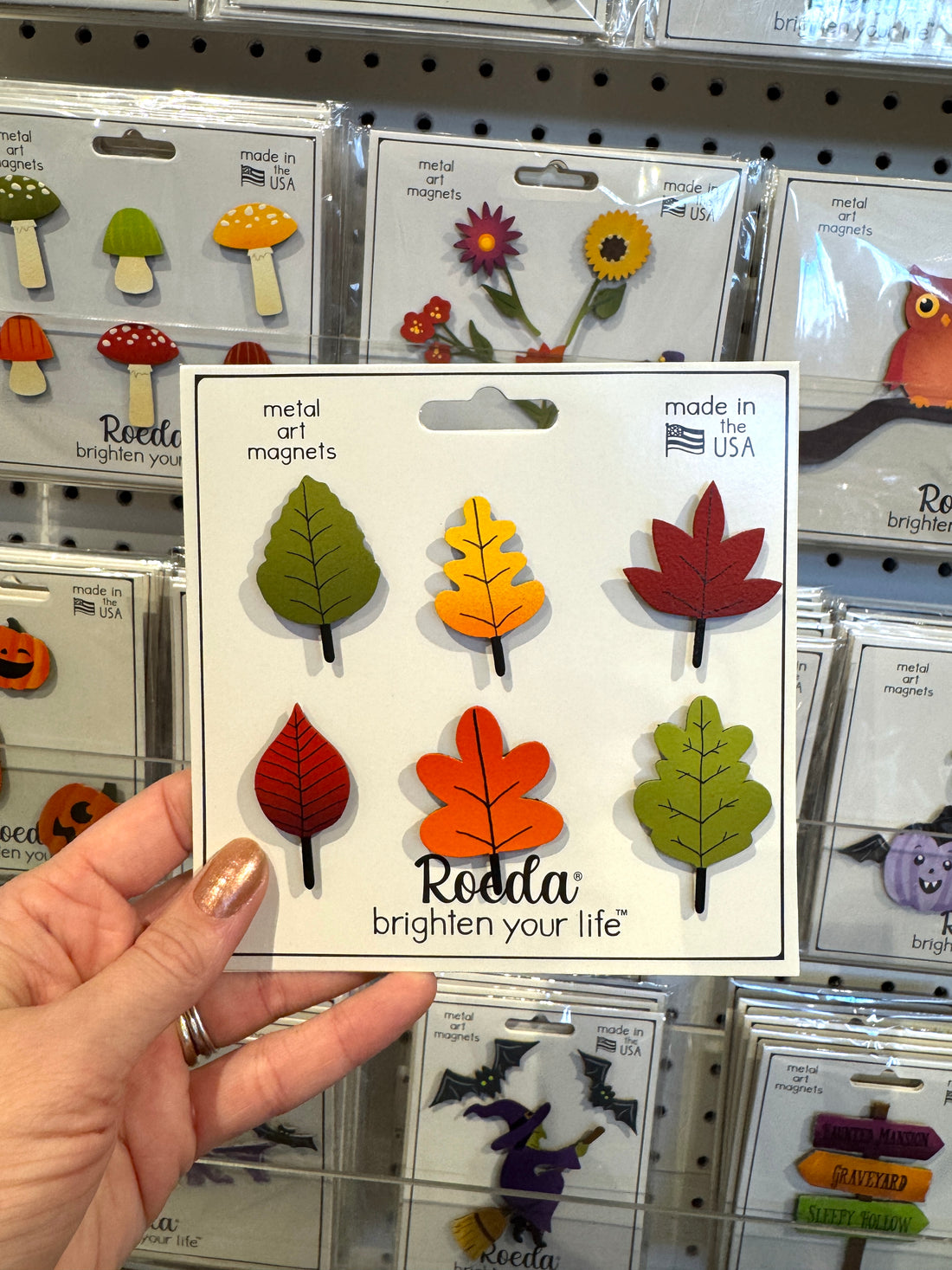 Autumn Leaves S/6 Multi-Colored