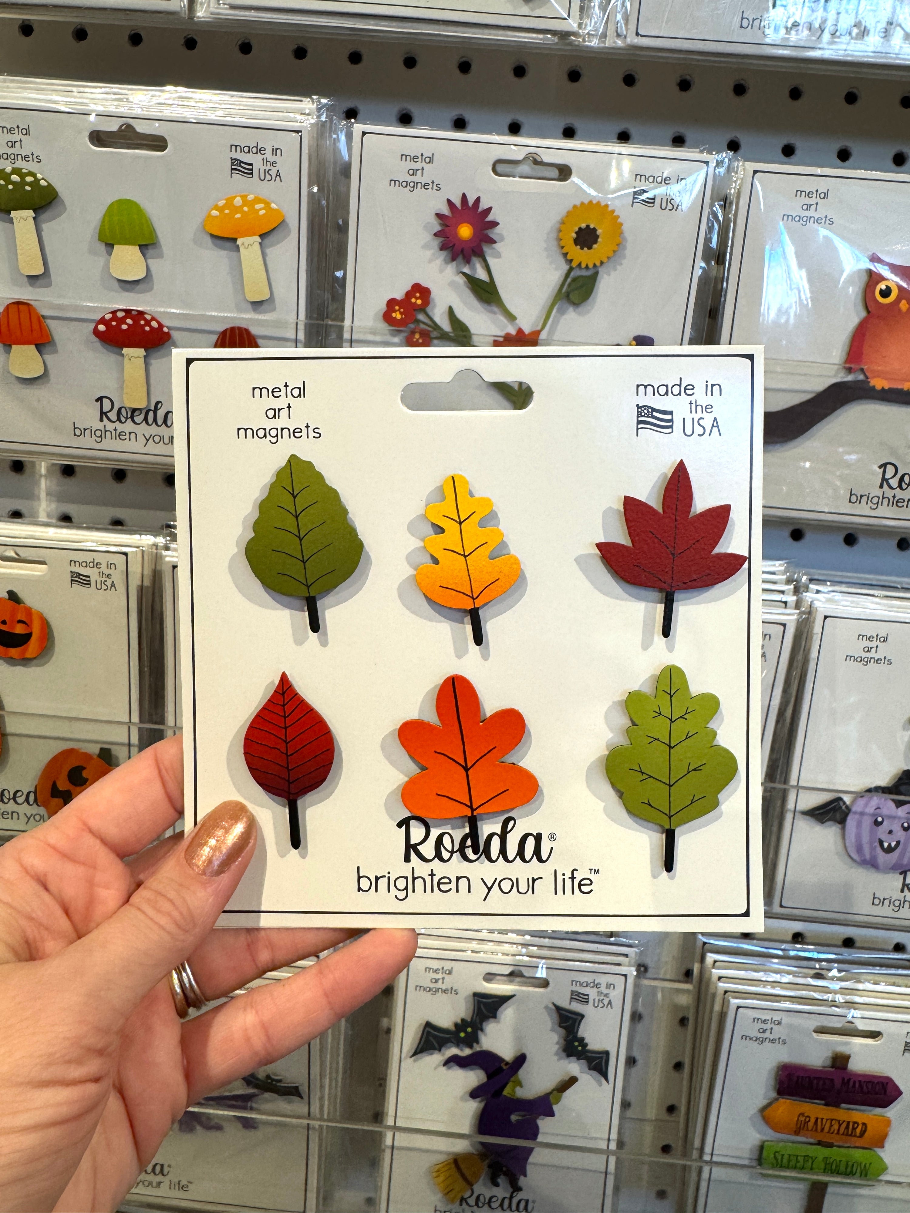 Autumn Leaves S/6 Multi-Colored