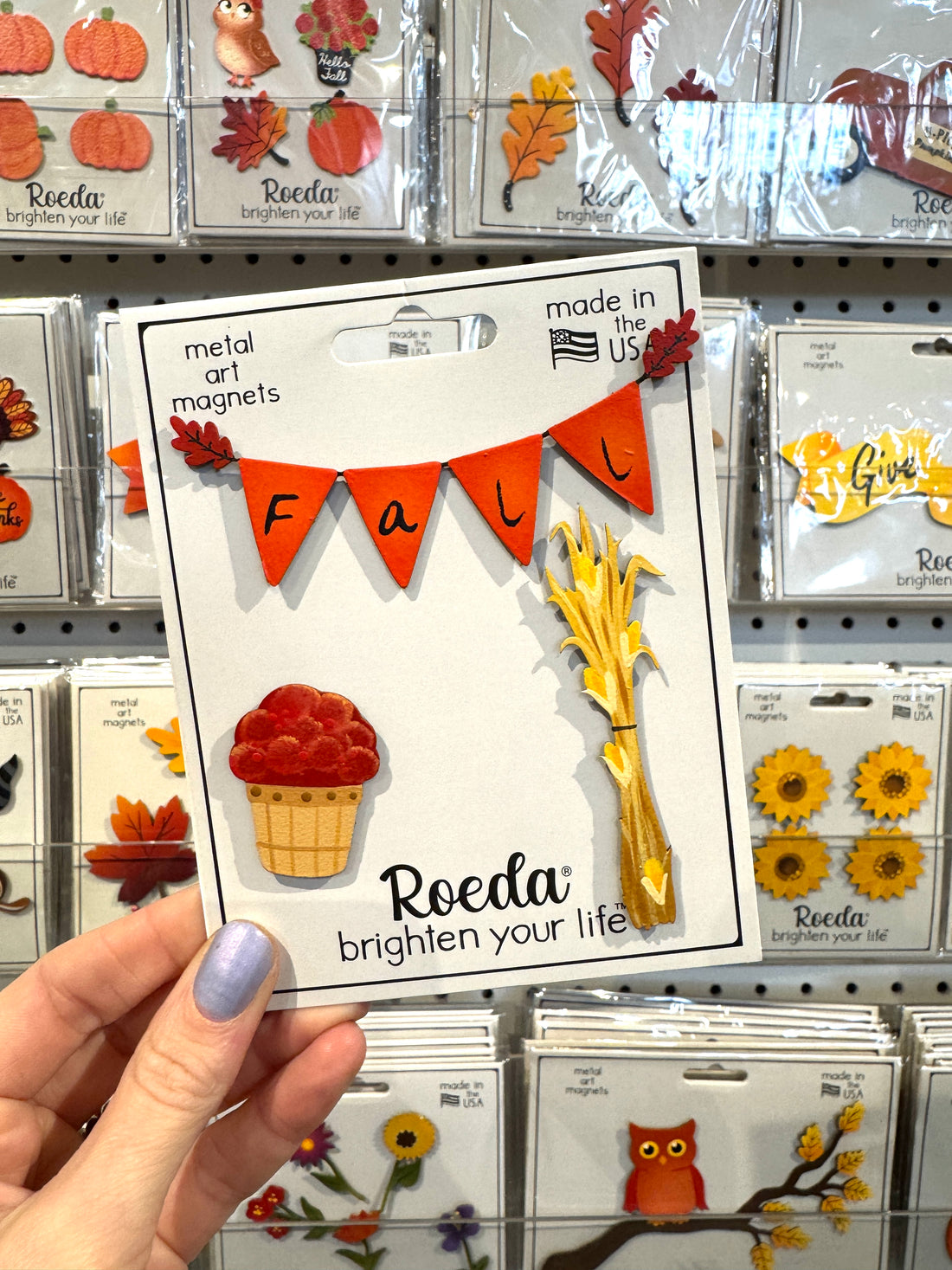 Fall Front Porch Magnets S/3