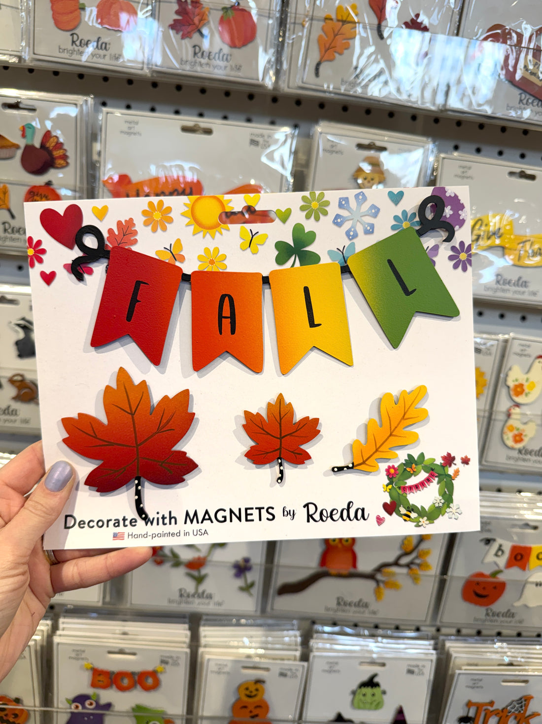 "Fall" Wreath Kit Magnets S/4