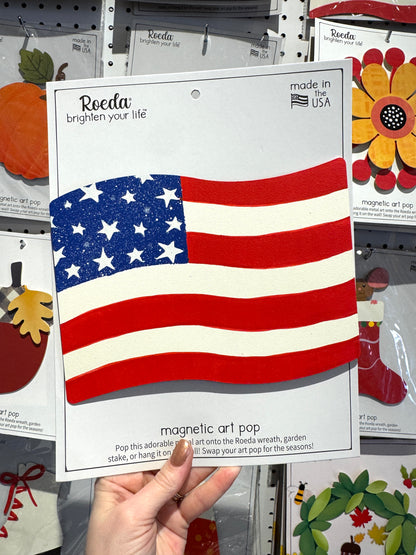 Magnetischer Art Pop mit USA-Flagge