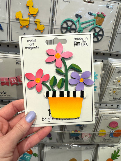 Flower Pot Magnet