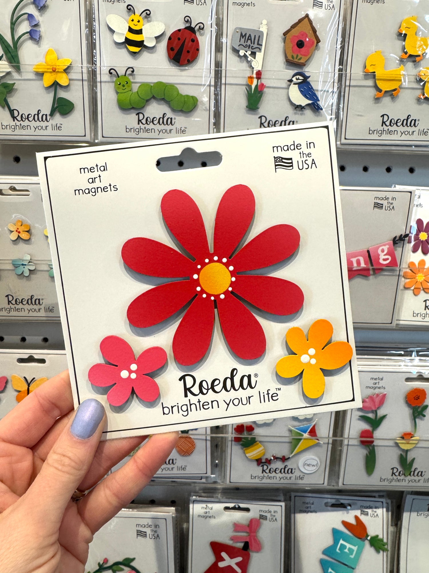 Flower Magnets S/3