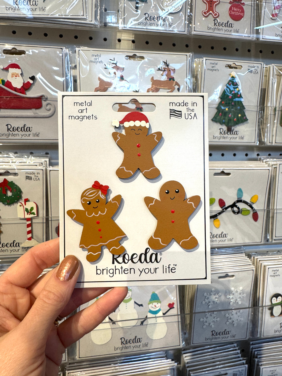 Gingerbread Family Magnets S/3