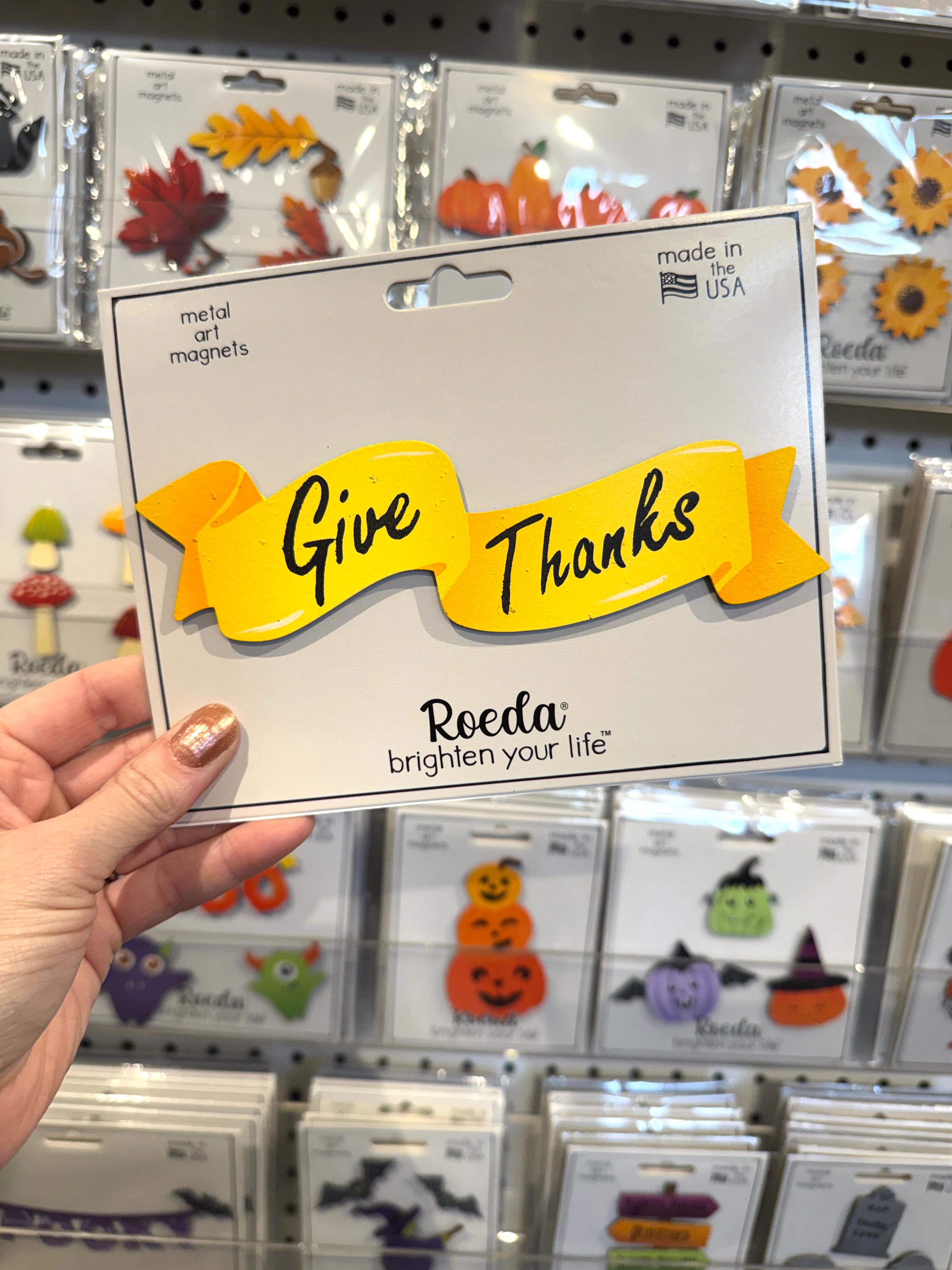 Give Thanks Banner Magnet (6.5"w)