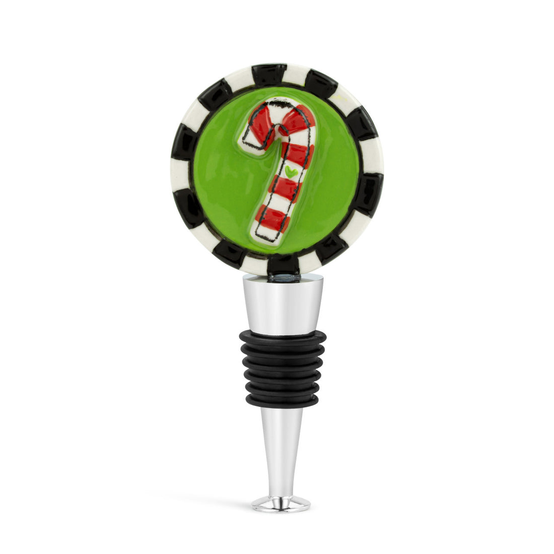 Candy Cane Bottle Stopper