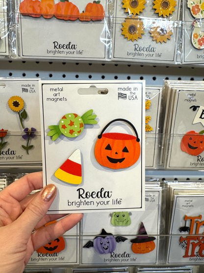 Halloween Candy Bucket Magnets S/3