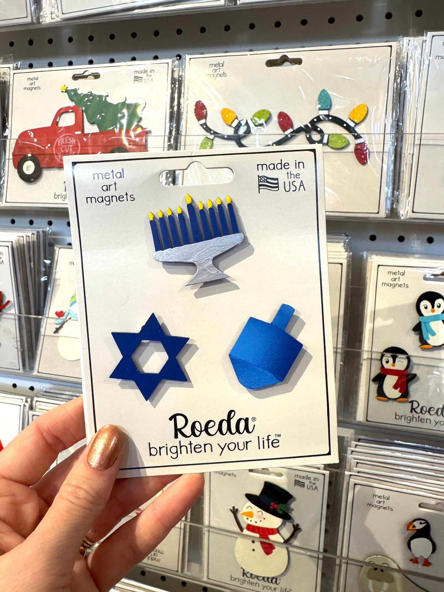 Hanukkah Magnets, Set of 3