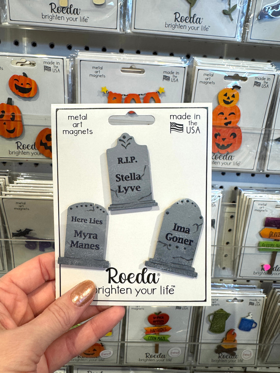 Humorous Headstone Magnets S/3
