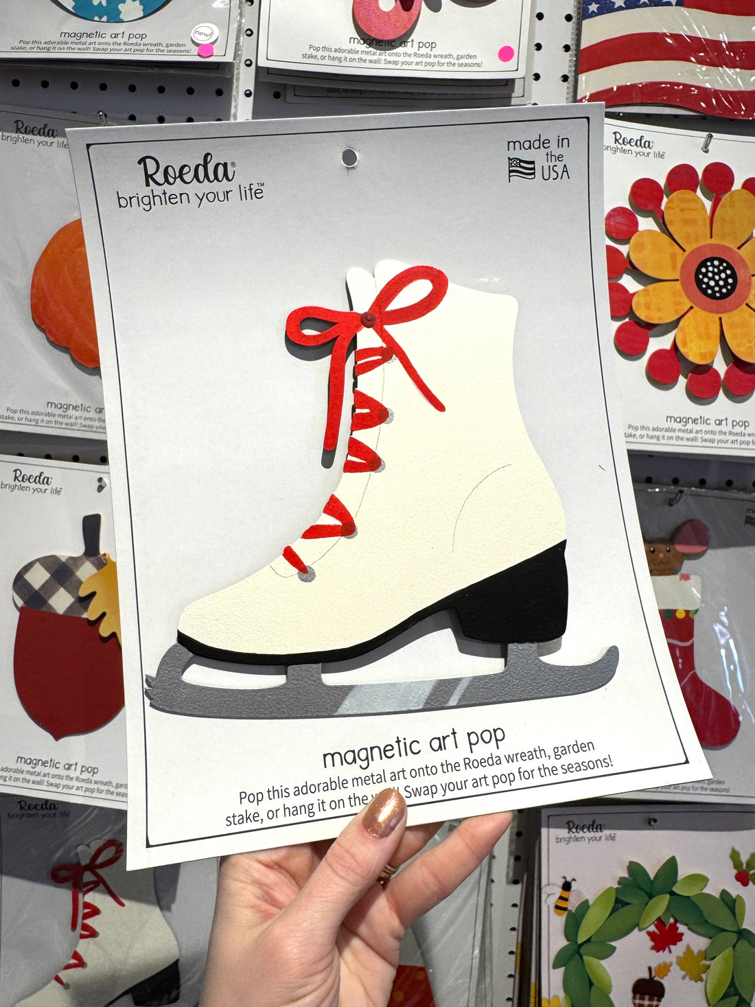 Ice Skate Magnetic Art Pop
