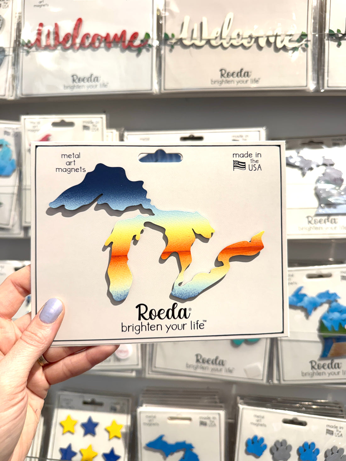 Great Lakes Beach Sunset Magnet