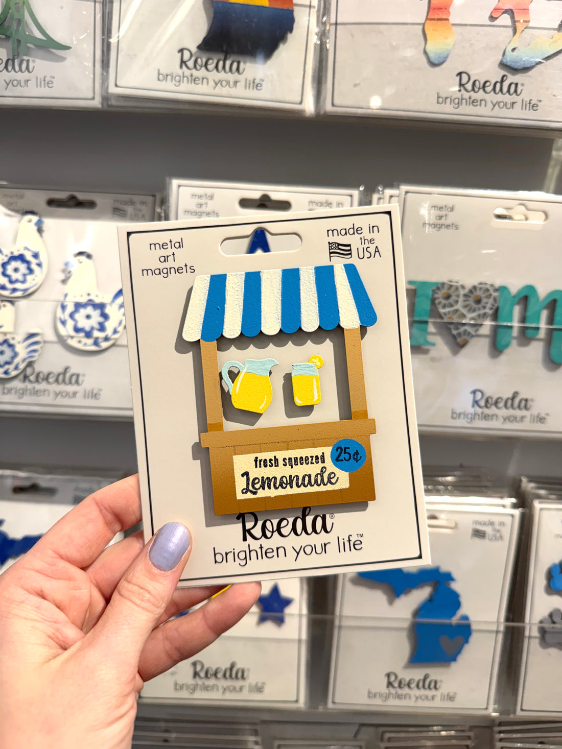 Lemonade Stand Magnets S/3