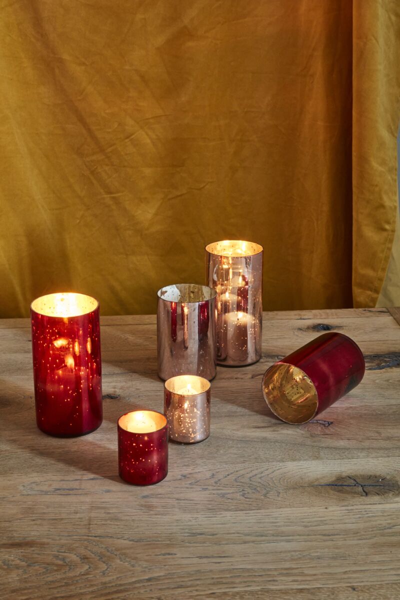 Red Lustrous Votive
