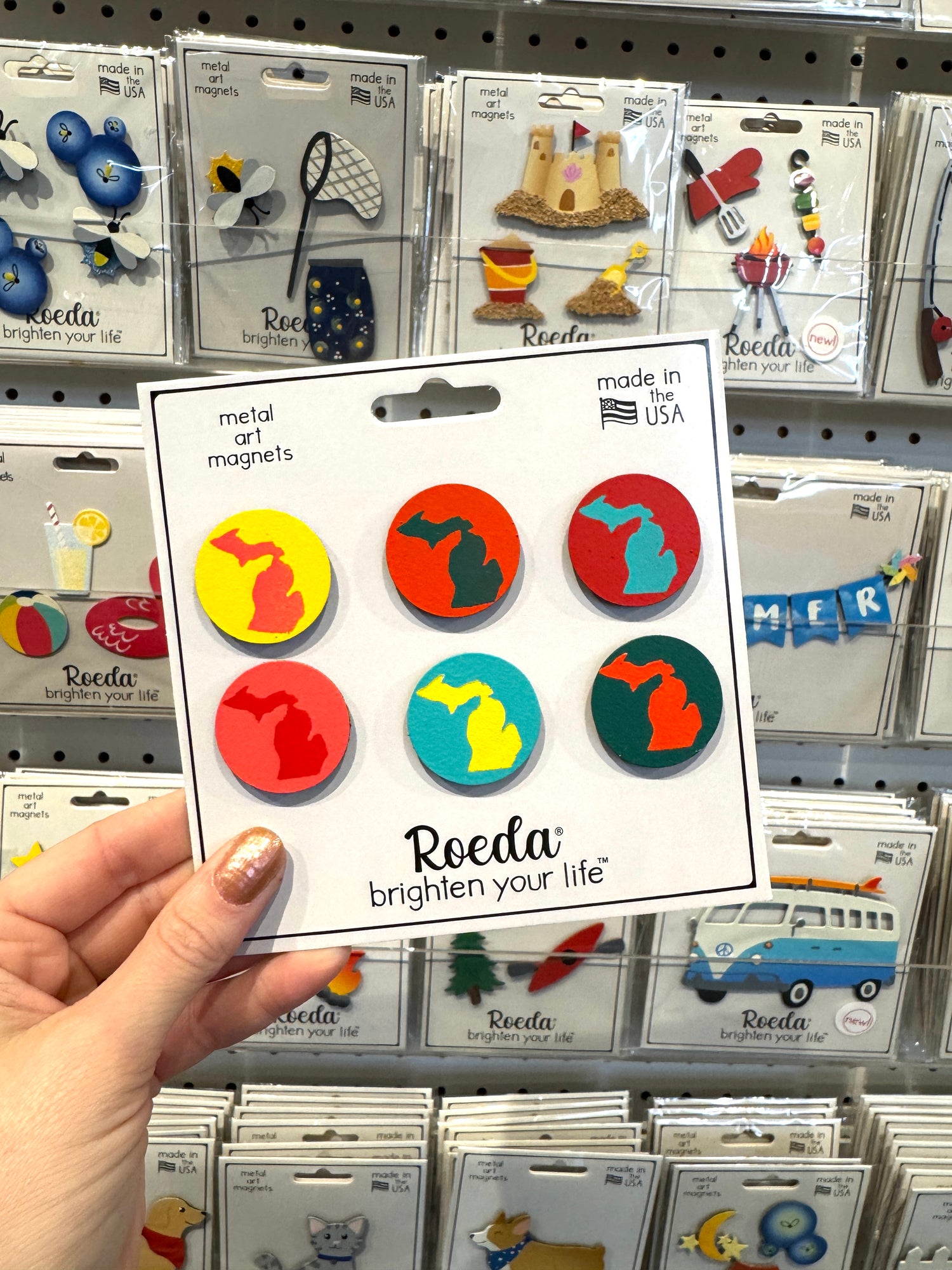 Michigan Rainbow Magnets S/6