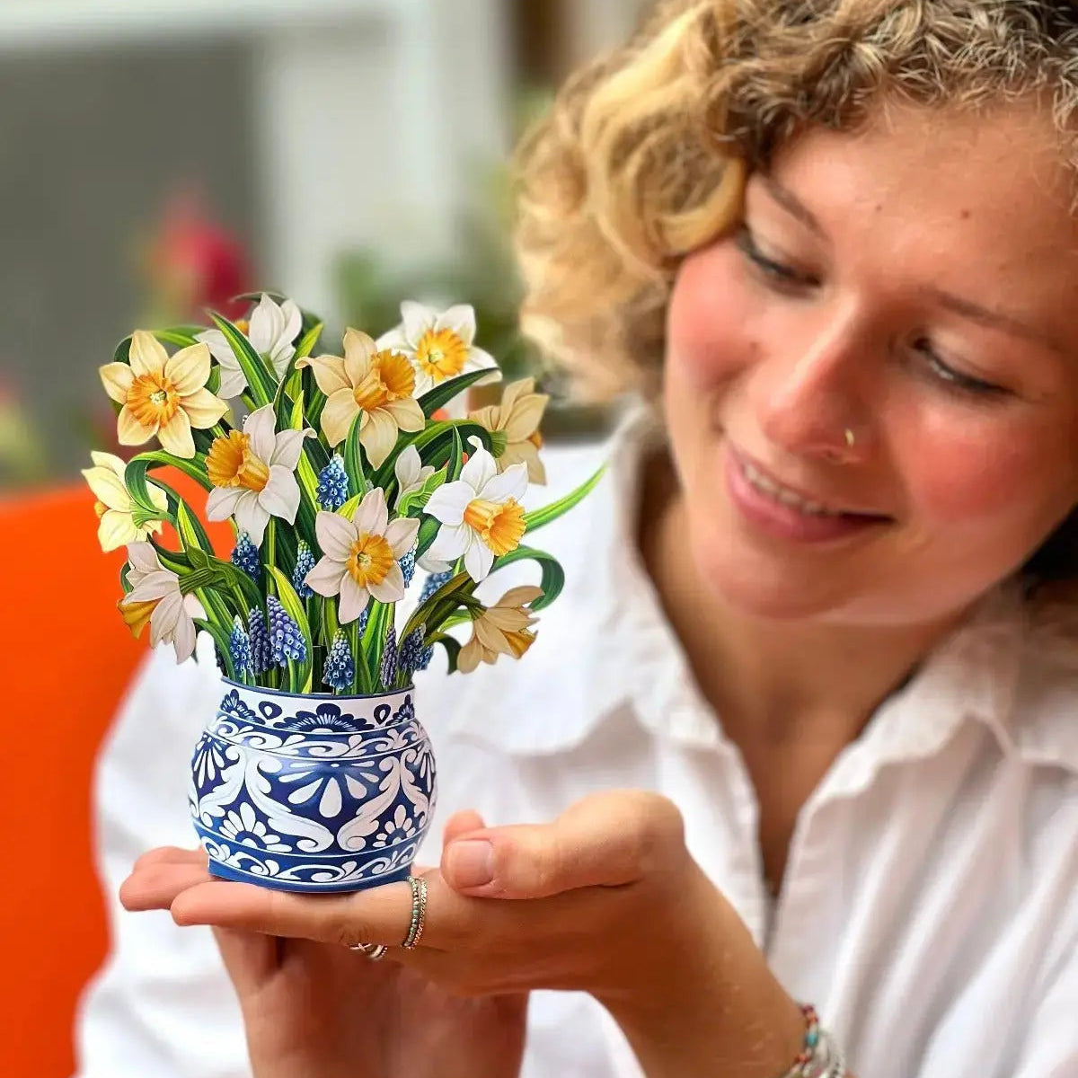 Mini English Daffodils Pop-Up Card