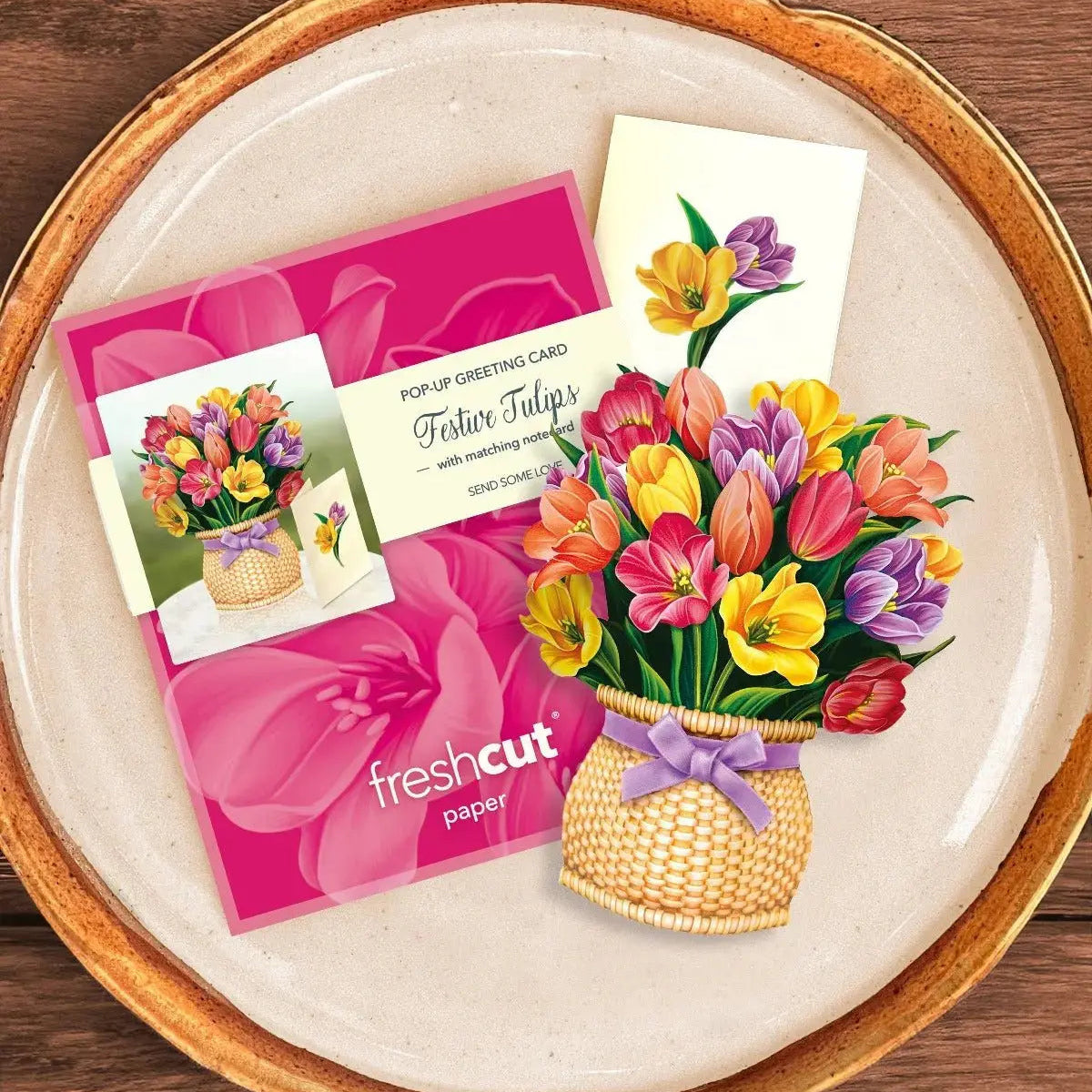 Mini Festive Tulips Pop-Up Card
