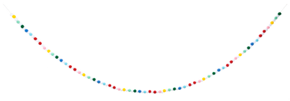 Multi Color Pom Pom Garland