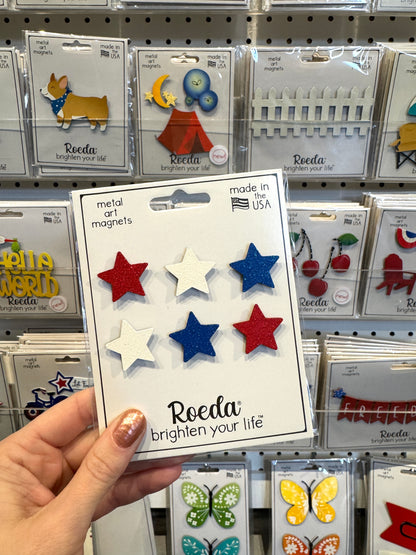 Patriotic Star Magnets S/6